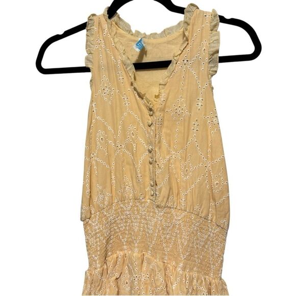 Revolve ModaPosa Bautista Racer Back Eyelet Ruffle Mini Dress - Picture 5 of 7